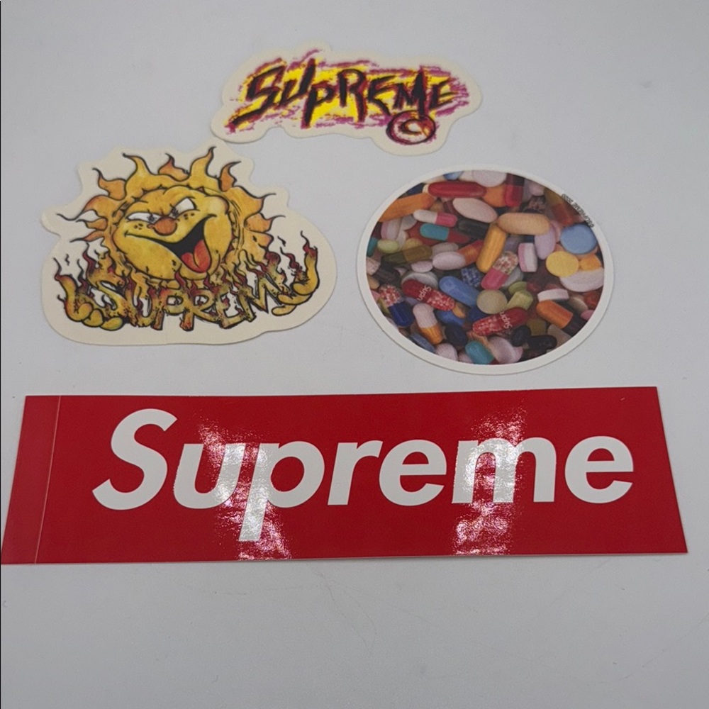 Supreme Sticker Set - Red and Multicolor - New
